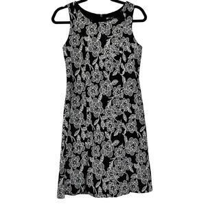 Elliott Lauren Dress in Black & White Check Floral Pattern - Mint Condition